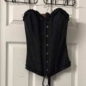 Elegant Black Corset Top